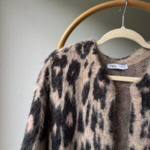 Super Warm Alpaca Wool Leopard Print Coat | Soft & Cozy | ZARA